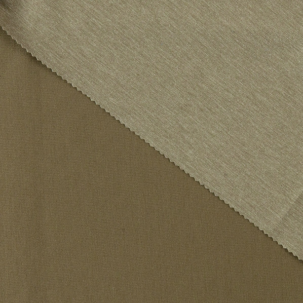 Melange Ponte Suiting Fabric, Khaki- Width 148cm