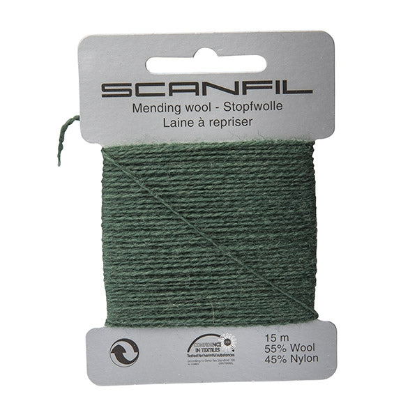 Scanfil Mending Wool, Forest Green