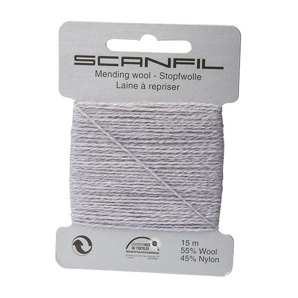 Scanfil Mending Wool, Silver Cloud Grey