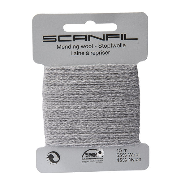 Scanfil Mending Wool, Medium Grey