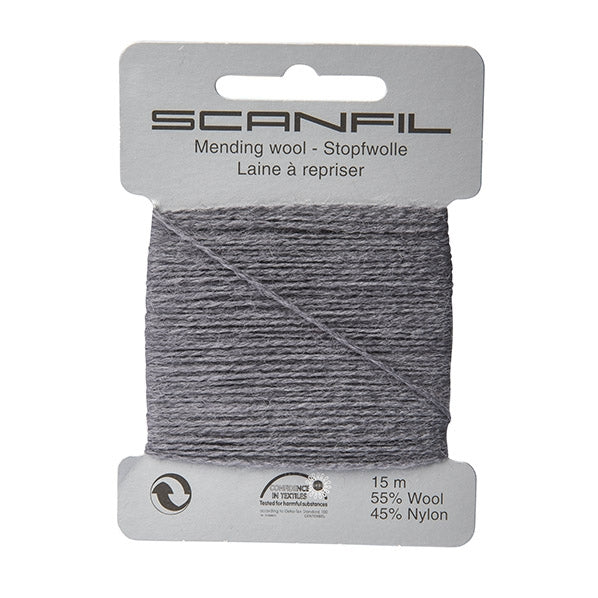 Scanfil Mending Wool, Dark Grey