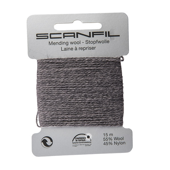 Scanfil Mending Wool, Charcoal