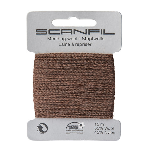 Scanfil Mending Wool, Brown