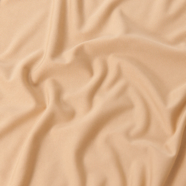 Mercury Jersey Fabric, Beige- Width 150cm