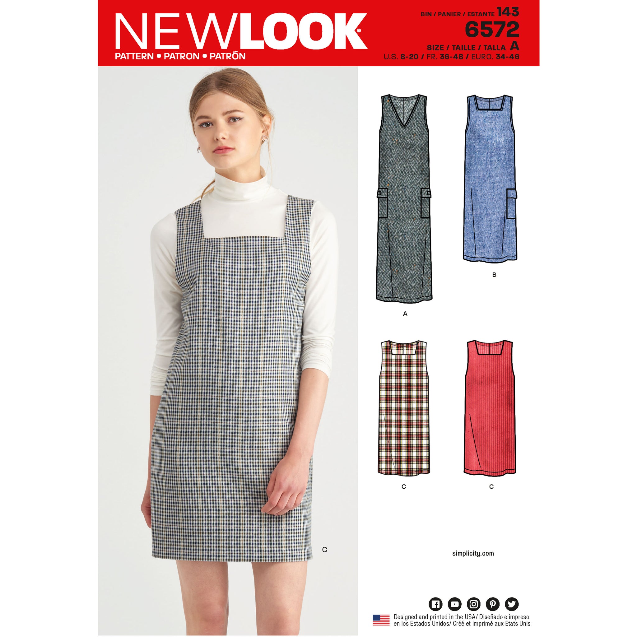 New look sales plaid dress