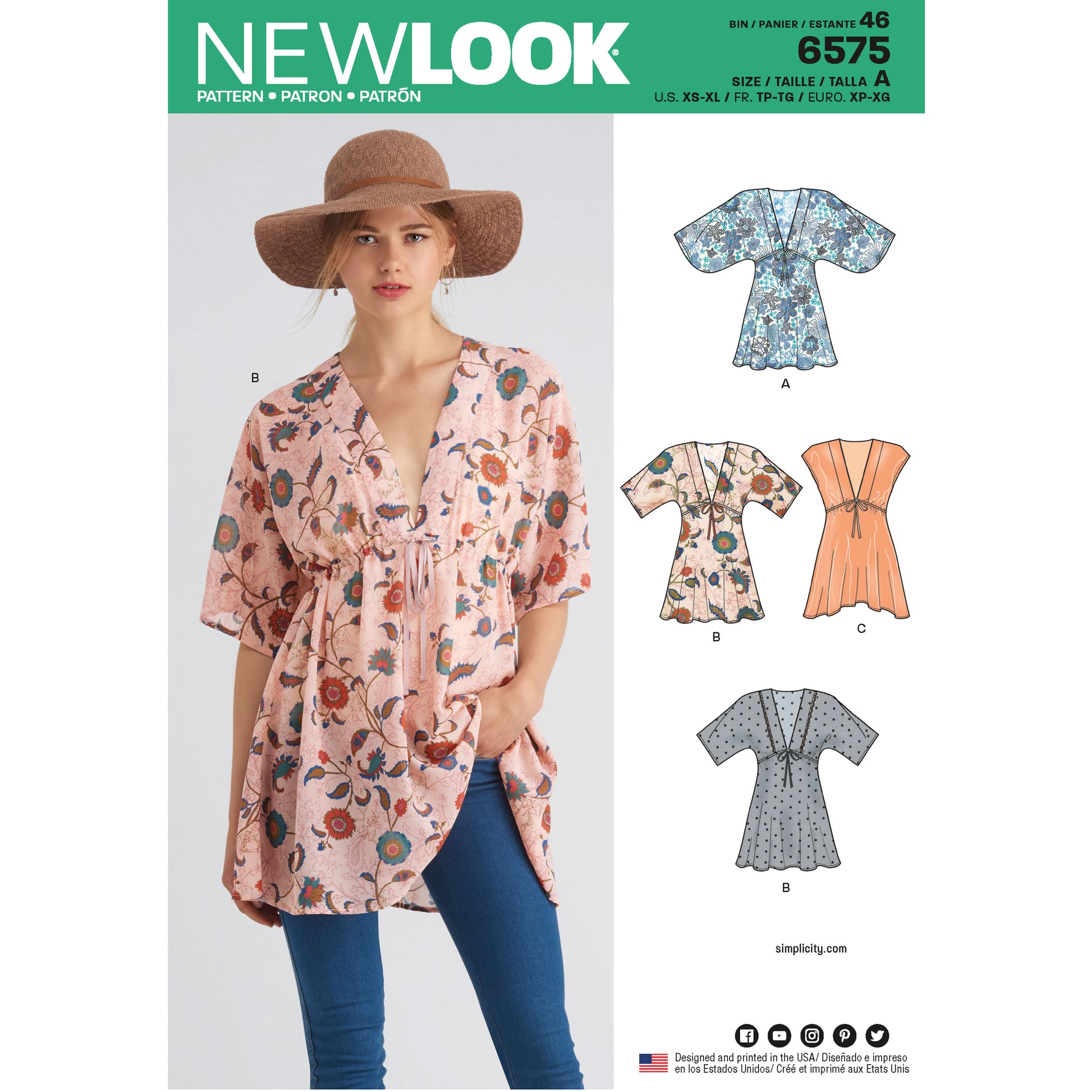 Newlook Pattern 6554 Women's Knit Jumpsuit and Dresses