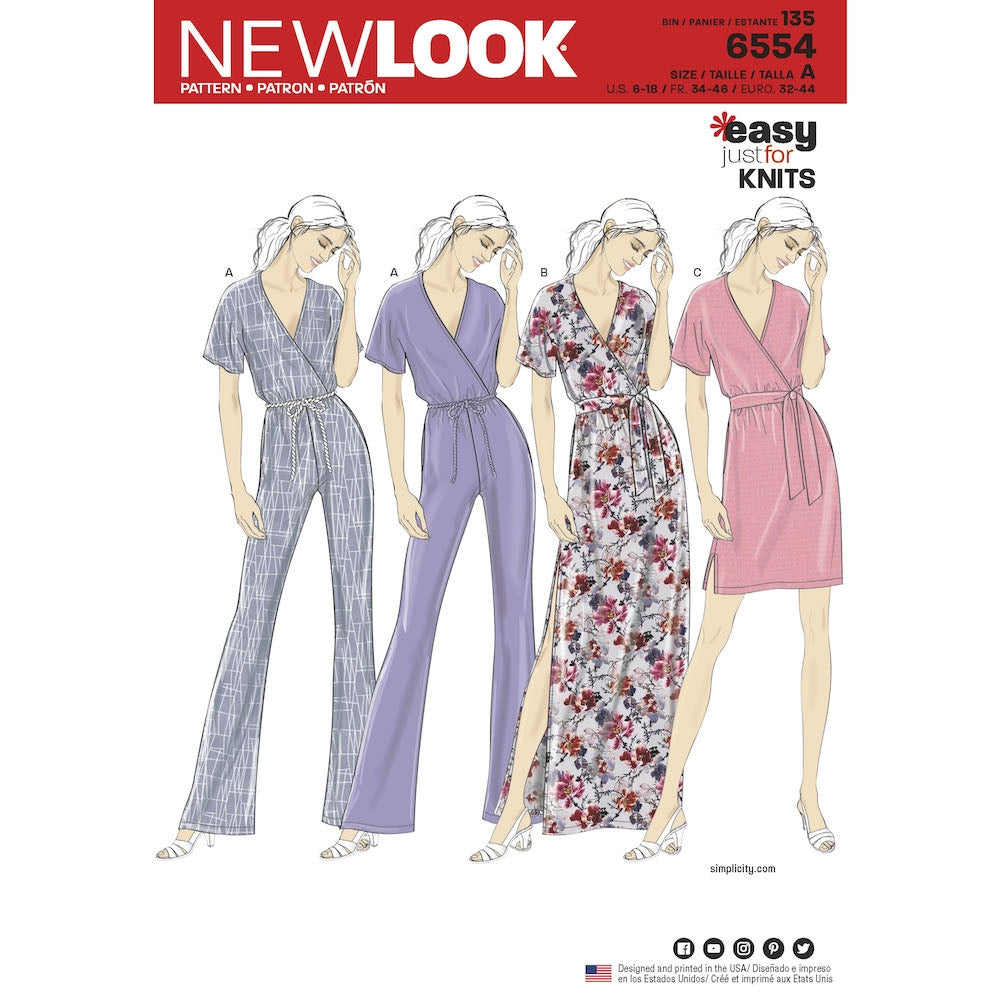 Newlook Pattern 6533 Women’s Babydoll Top with Leggings