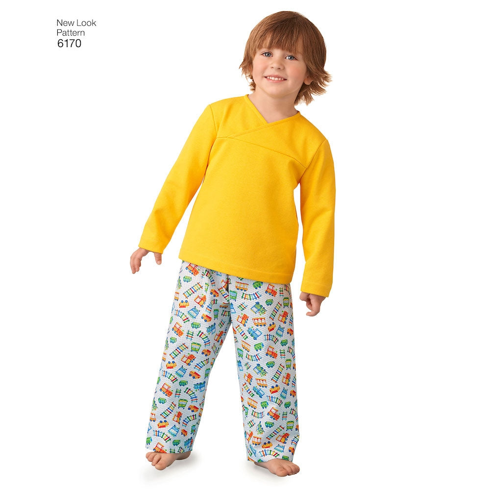 Newlook Pattern 6170 Toddlers' and Child's Pajamas