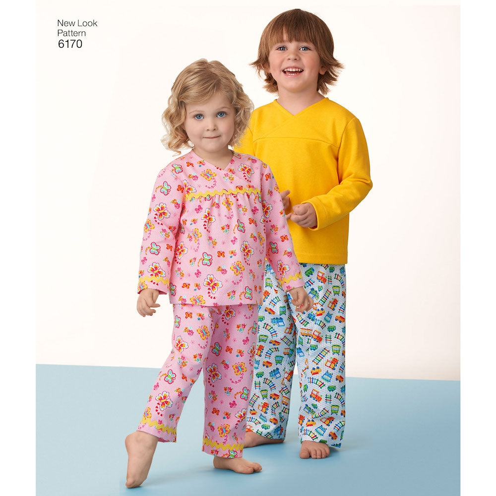 Newlook Pattern 6170 Toddlers' and Child's Pajamas