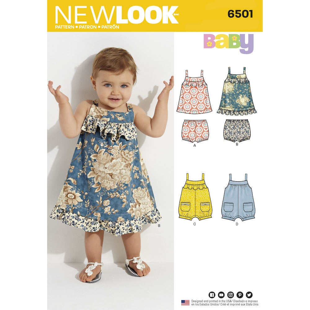 Newlook Pattern 6449 Misses' Easy Shirt Dress and Knit Dress