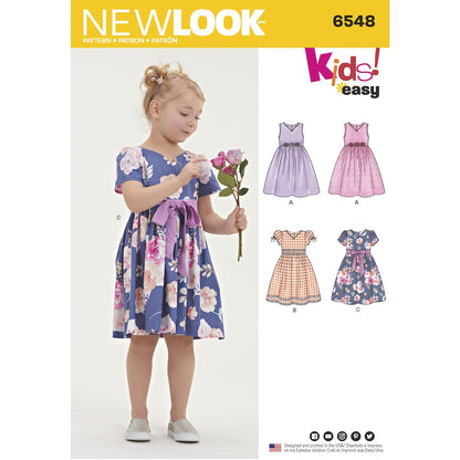 Newlook Pattern 6526 Women's Dress With Bodice Variations