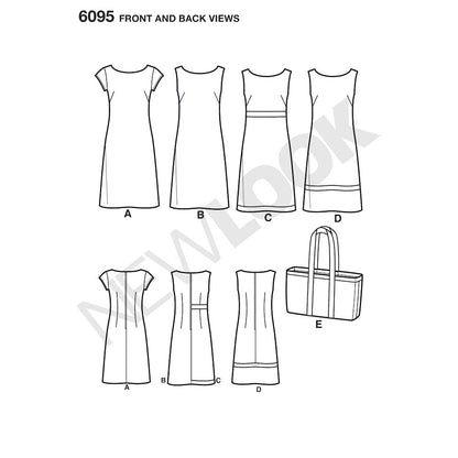 Newlook Pattern 6095 Misses' Dresses