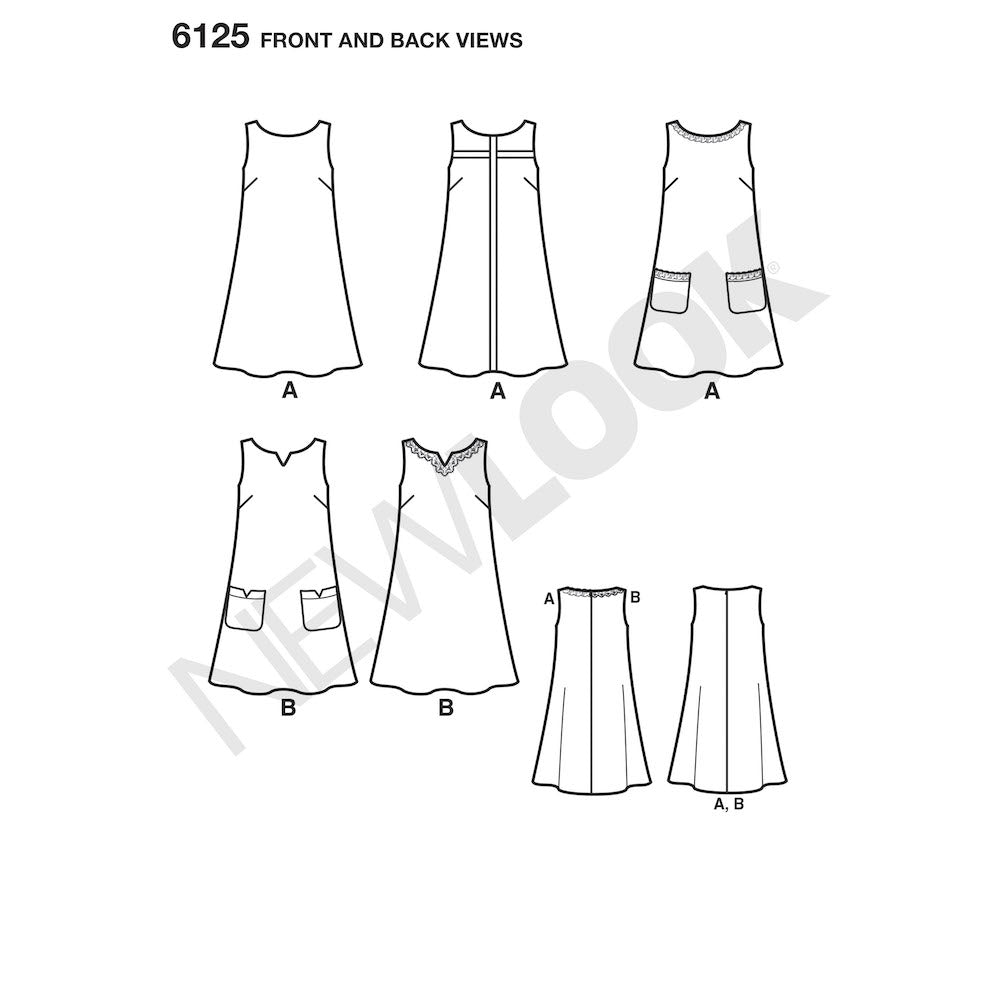 Newlook Pattern 6125 Misses' Dress