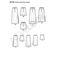 Newlook Pattern N6668 Misses' Pull-Over V-Neck Sleeveless Top With Elastic Waist & Skirt 