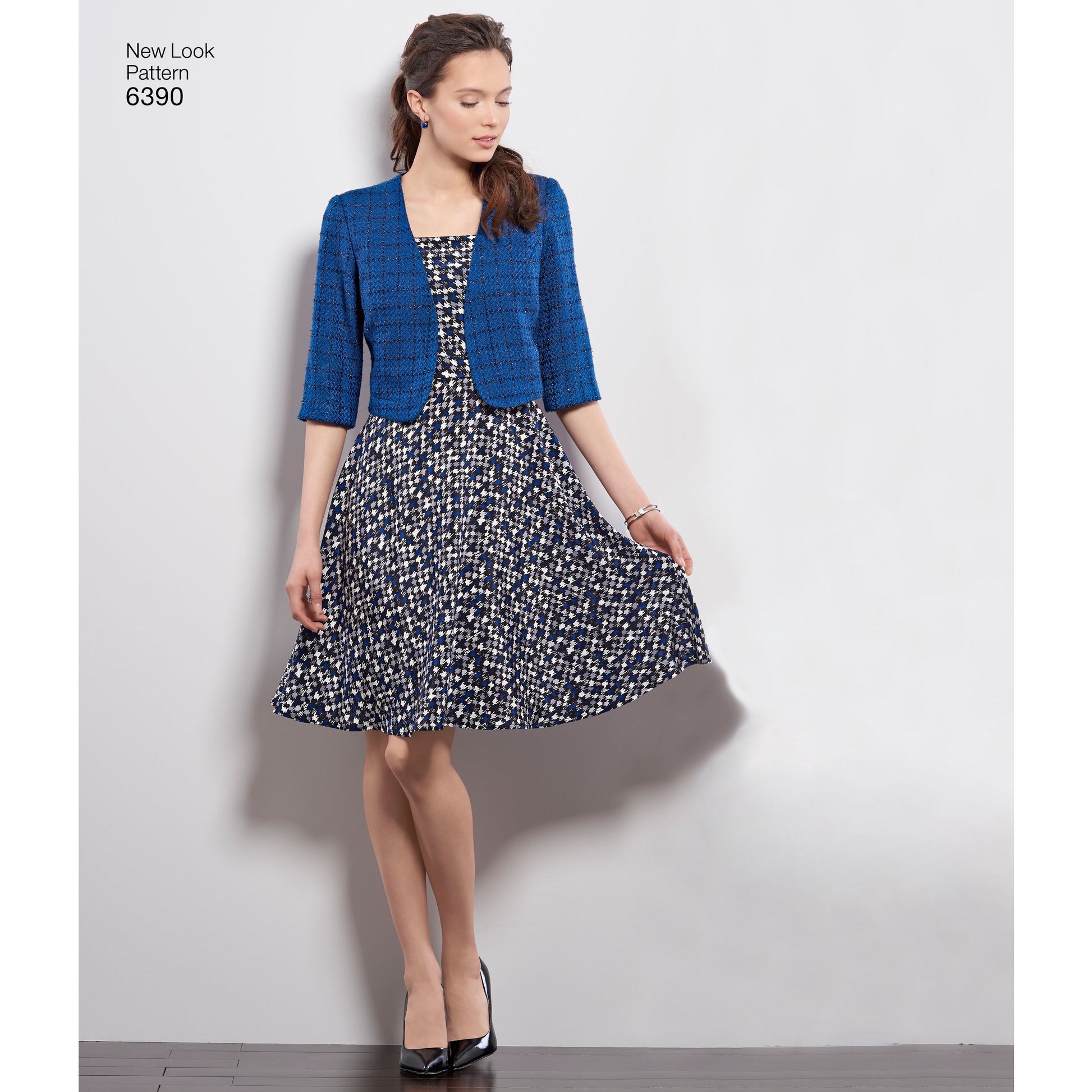 Newlook Pattern N6669 Misses' Fit and Flared Dress With Princess Seam