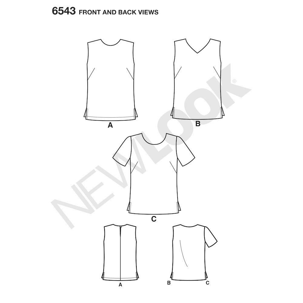 Newlook Pattern 6522 Child's and Girls' Dresses and Top