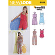 Newlook Pattern 6297 Girls' Knit Dress