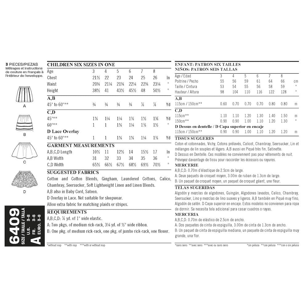 Newlook Pattern 6344 Misses' Tops in Two Lengths