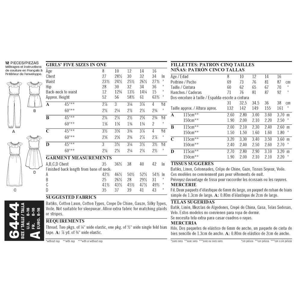 Newlook Pattern 6406 Children's Separates