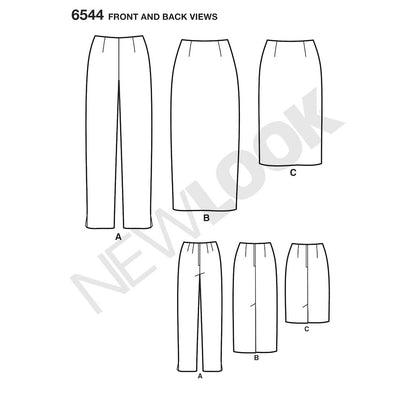 Newlook Pattern 6524 Women’s Dress with Sleeve Variations