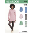 Newlook Pattern 6511 Women’s Tops With Length and Sleeve Variations