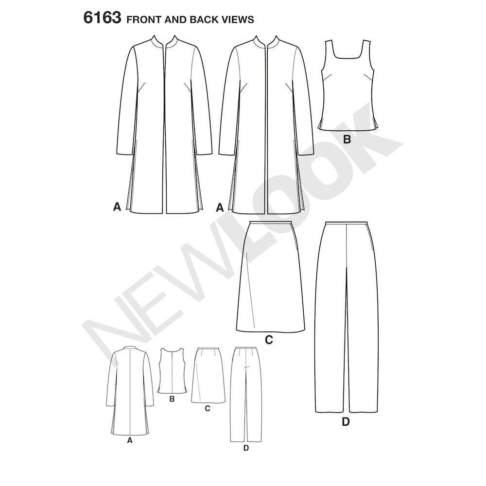 Newlook Pattern 6163 Misses Separates