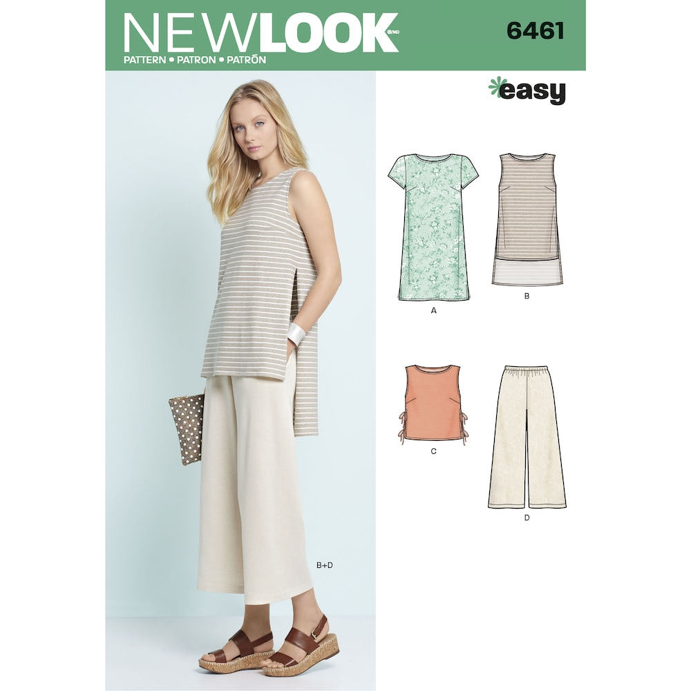 Newlook Pattern 6441 Toddlers' Easy Dresses, Top and Cropped Pants