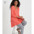 Newlook Pattern 6394 Misses' Button Front Tops