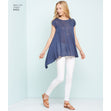 Newlook Pattern 6434 Misses' Tops with Fabric Variations