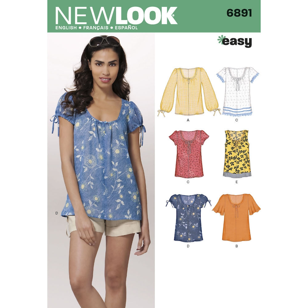 Newlook Pattern 6588 Unisex Tops