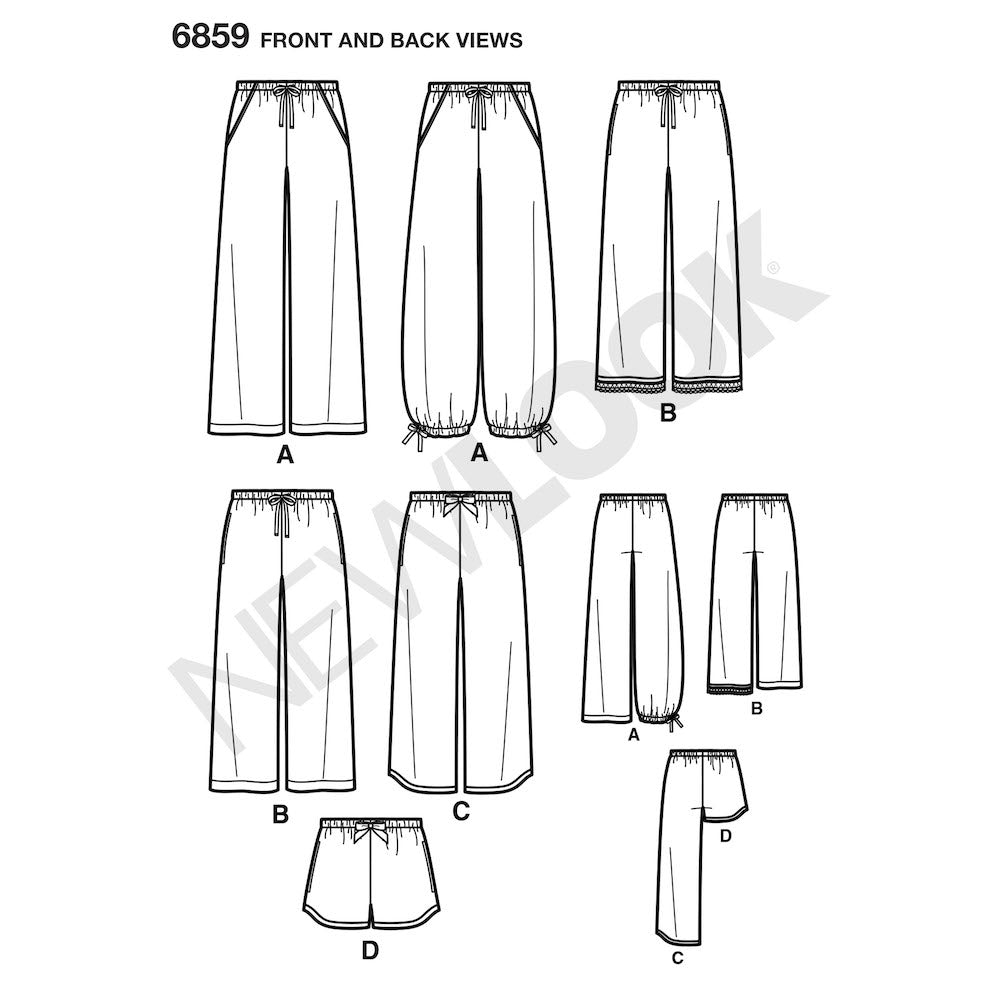 Newlook Pattern 6580 Misses' Circle Skirt