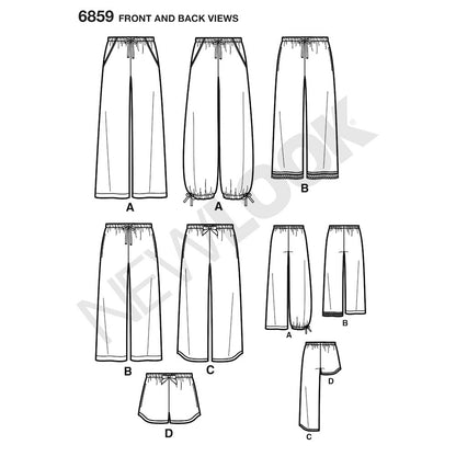 Newlook Pattern 6580 Misses' Circle Skirt