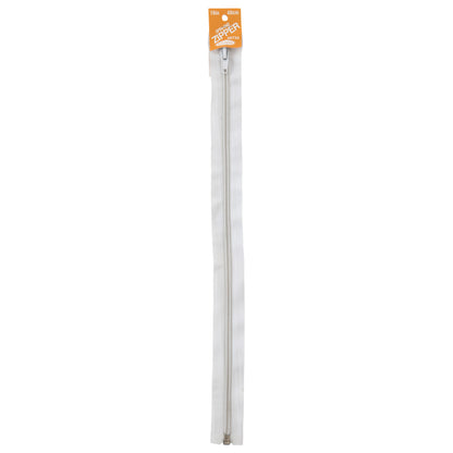 Open End Zip, White