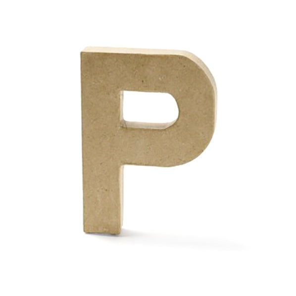 Paper Mache Letter, P - 8 inch