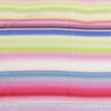 Printed Striped Satin Fabric, Multi Stripe- Width 148cm