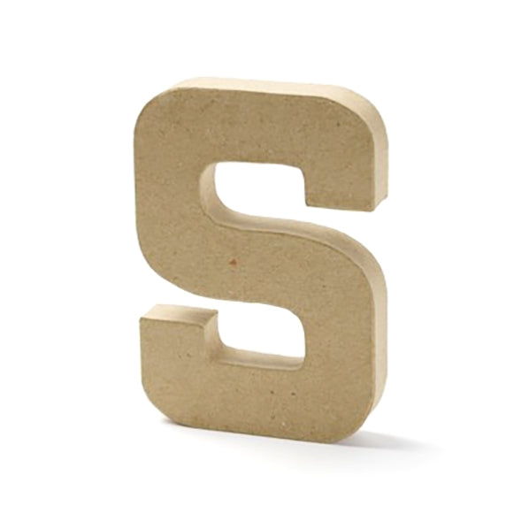 Paper Mache Letter, S - 8 inch