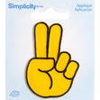 Simplicity Iron On Applique, Peace Emoji