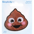 Simplicity Iron On Applique, Funny Frosting Emoji