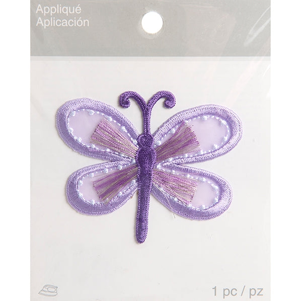 Simplicity Iron On Appliques, Purple Butterfly