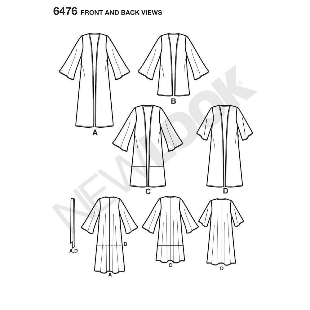 Newlook Pattern 6446 Misses' Jumpsuits and Dresses