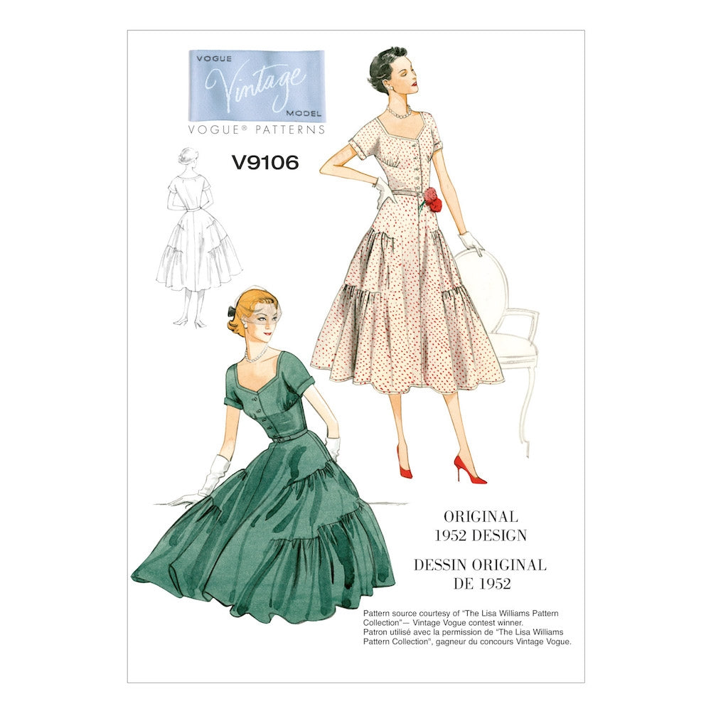 Vogue Pattern V9106 A5 (6-8-10-12-14)