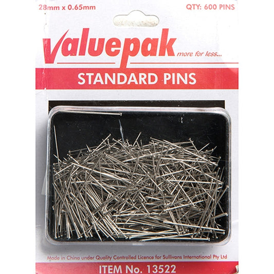 Valuepak 28 x 0.65mm Standard Pins, 600pk