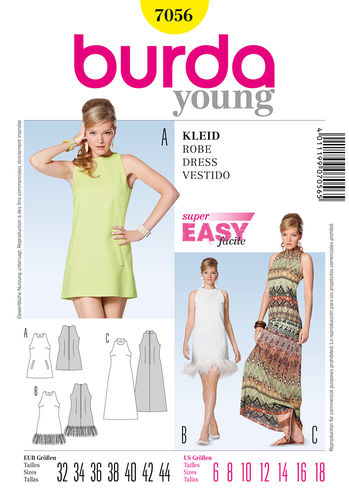 Burda Pattern 7056 Dress